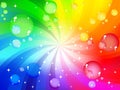 Colorful bubble background