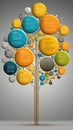 Information Tree: A Visual Representation Royalty Free Stock Photo