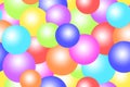 Colorful bubbles / balls / circles background