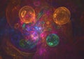 Colorful bubbles carnival abstract background