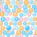 Colorful bubbles pattern on a white background Royalty Free Stock Photo