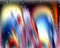 Colorful bubbles, vivid blurred abstract background, lights, geometries Royalty Free Stock Photo