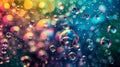colorful bubbles water drops background Royalty Free Stock Photo