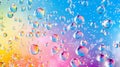 colorful bubbles water drops background Royalty Free Stock Photo