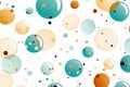 Colorful bubbles on white background Royalty Free Stock Photo