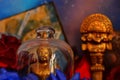 Colorful Buddhist statues