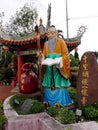 The Colorful Buddhist temple, with typical curved roofs, Kuala Lumpur, Malaysia