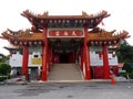 The Colorful Buddhist temple, with typical curved roofs, Kuala Lumpur, Malaysia