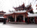 The Colorful Buddhist temple, with typical curved roofs, Kuala Lumpur, Malaysia