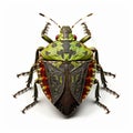 Realistic 3d Stink Bug On Transparent Background