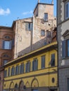 Colorful buidlings in the city center of Florence