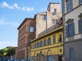 Colorful buidlings in the city center of Florence