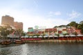 Colorful building in Clarke Quay.