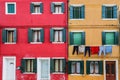 Colorful building, Burano Island, Venice, Italy Royalty Free Stock Photo