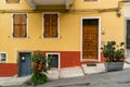 Colorful building and facet building in Vernazza in Cinque Terre National Park, UNESCO world heritage, La Spezia r