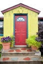 Colorful Building with Red Door Royalty Free Stock Photo