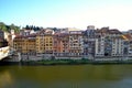 Buildings along Arno River, Florence Royalty Free Stock Photo