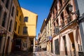 Colorful buildings in Aviles old town, Aviles, Asturias, Spain Royalty Free Stock Photo