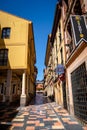 Colorful buildings in Aviles old town, Aviles, Asturias, Spain Royalty Free Stock Photo