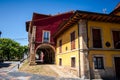 Colorful buildings in Aviles old town, Aviles, Asturias, Spain Royalty Free Stock Photo