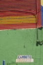 Colorful buildings of Caminito street in La Boca neighborhood - Buenos Aires, Argentina Royalty Free Stock Photo