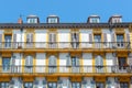 Colorful buildings of Constitution Square, Donostia-San Sebastian, Spain