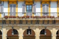 Colorful buildings of Constitution Square, Donostia-San Sebastian, Spain