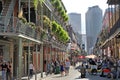 Colorful buildings in the French Quarter of New Orleans, Louisiana