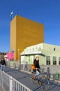 Colorful buildings of the Groninger Museum