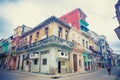 Colorful buildings in Havana street
