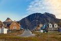 Colorful buildings and houses in Sisimiut, Greenland.