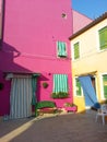 colorful buildings of Island Burano Venice Italy