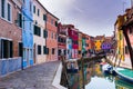 Colorful Bruano Buildings near the Canal