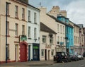 Colorful buildings of a Northern Ireland town Royalty Free Stock Photo