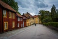 Colorful buildings at Nytorget, in Sodermalm, Stockholm, Sweden.