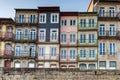 Colorful buildings in the Old Porto neighborhood of Ribeira Royalty Free Stock Photo