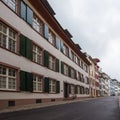 Colorful buildings in the old town of Basel