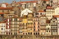 Colorful buildings in the old town. Porto. Portugal