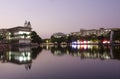 Colorful Reflections of Buildings, Alesund, China Royalty Free Stock Photo