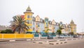 Colorful buildings in Swakopmund, Namibia.