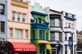 Colorful buildings on 18th Street in Adams-Morgan, Washington, DC