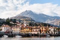 Colorful buildings of the town of Menaggio. Lake Como, Italy Royalty Free Stock Photo