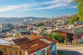 Colorful buildings of Valparaiso, Chile