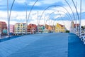 Colorful Buildings in Willemstad downtown, Curacao, Netherlands Antilles, a small Caribbean island - travel destination for