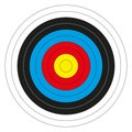 Colorful bullseye target Royalty Free Stock Photo