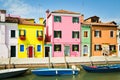 Colorful Burano Houses in Italy Royalty Free Stock Photo