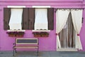 Colorful Burano Italy walls and windows Royalty Free Stock Photo