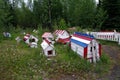 Colorful burial sites. ÃÂ¡emetery