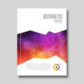 Colorful Business background smoky design. Cover Brochure Magazine report template info-graphic vector illustration