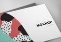 Colorful business card mockup design